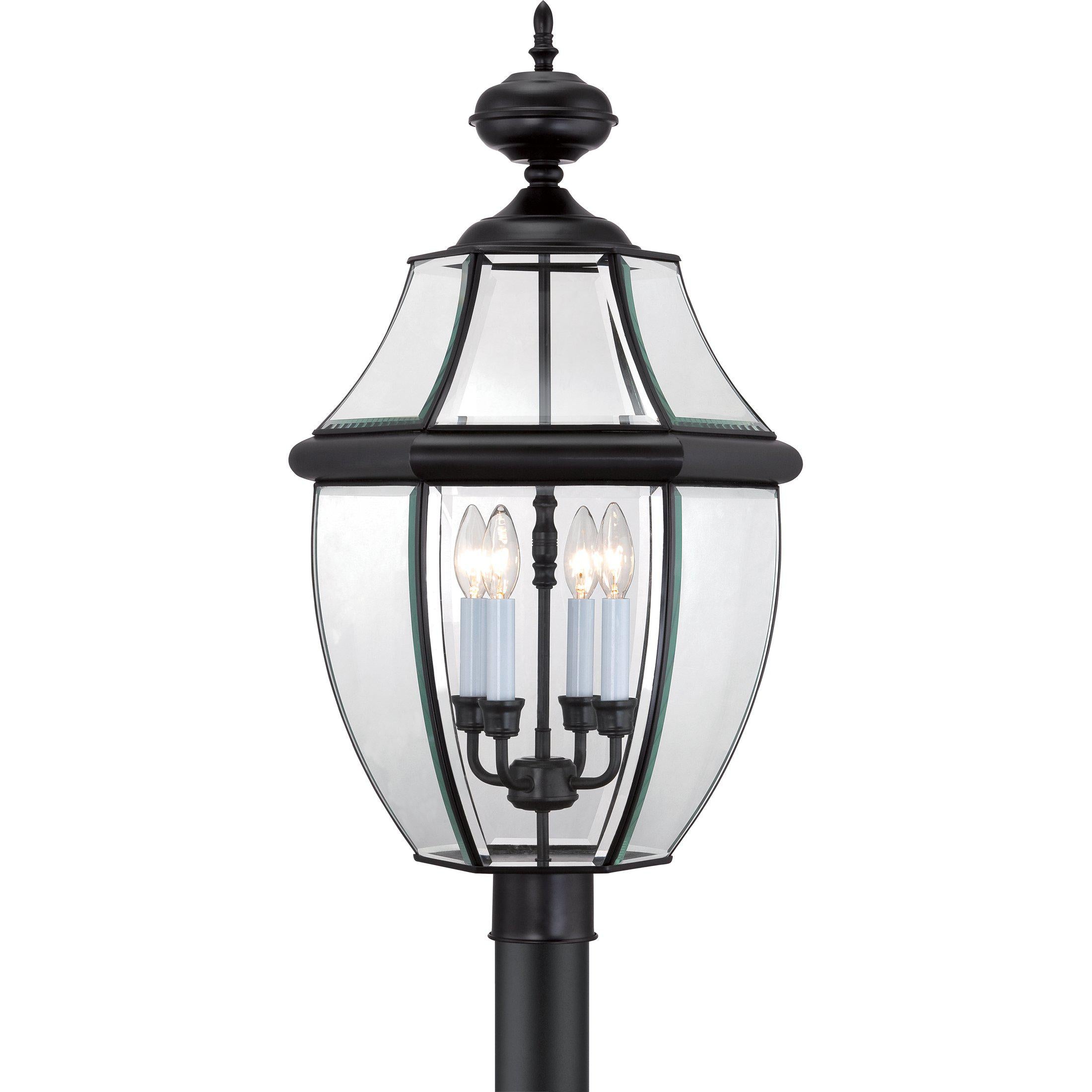 Quoizel  Newbury Outdoor Lantern, Post Large Pier & Post Mount Lights Quoizel Mystic Black  