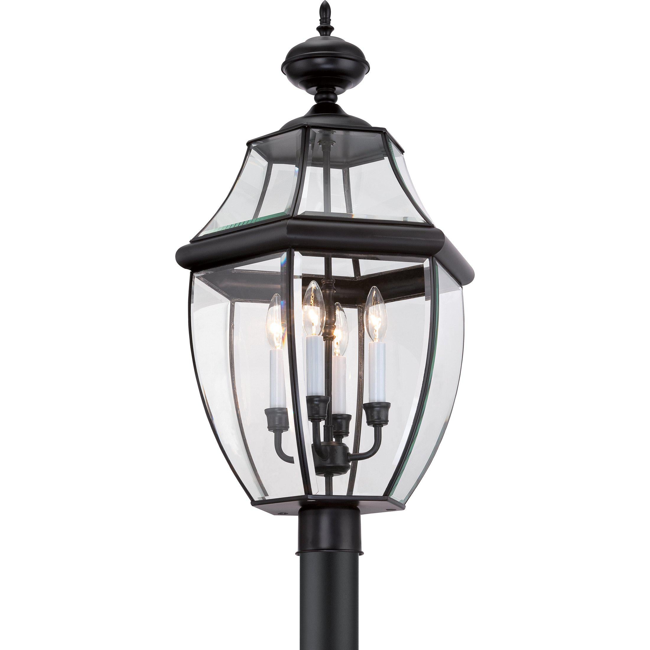 Quoizel Newbury Outdoor Lantern, Post Large