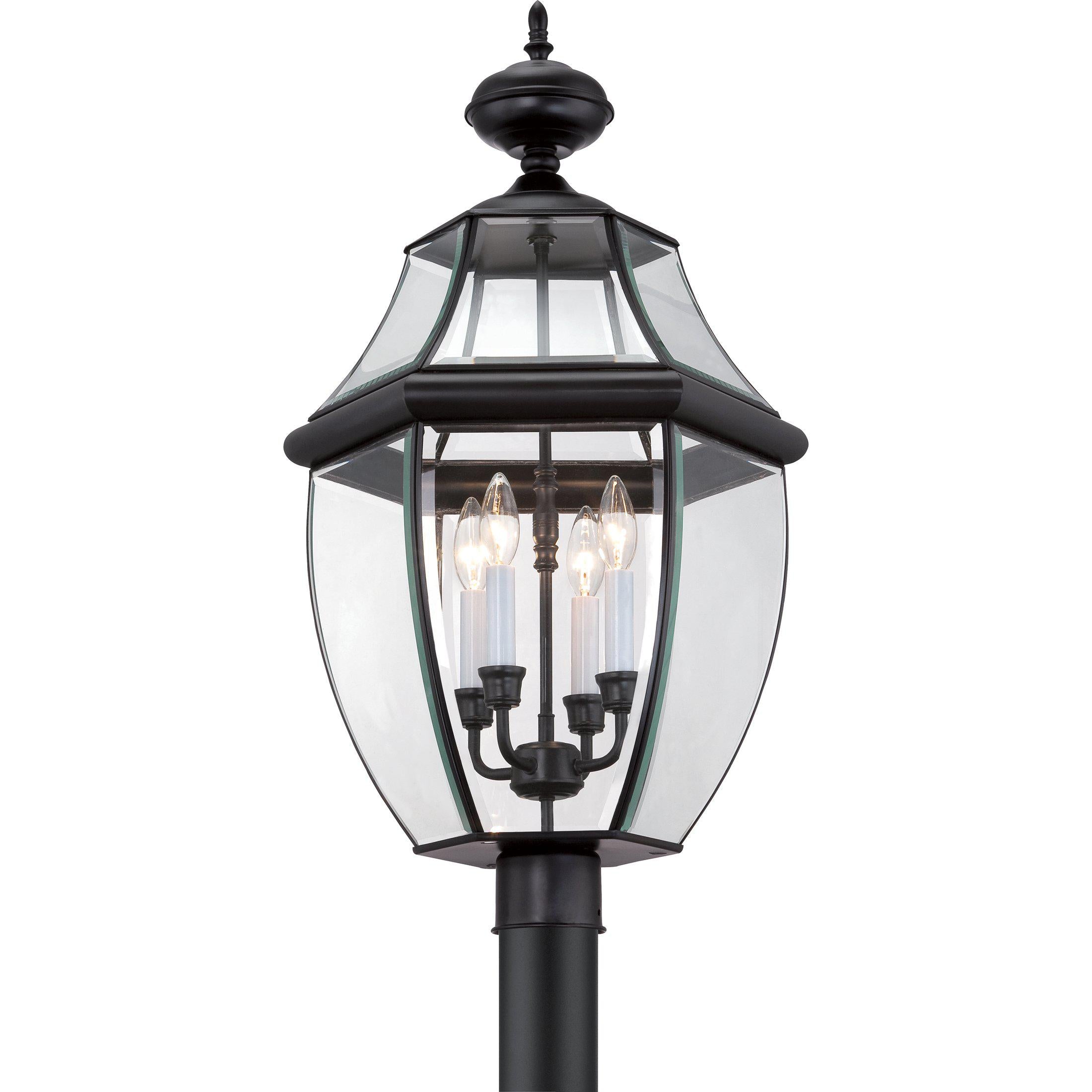 Quoizel Newbury Outdoor Lantern, Post Large