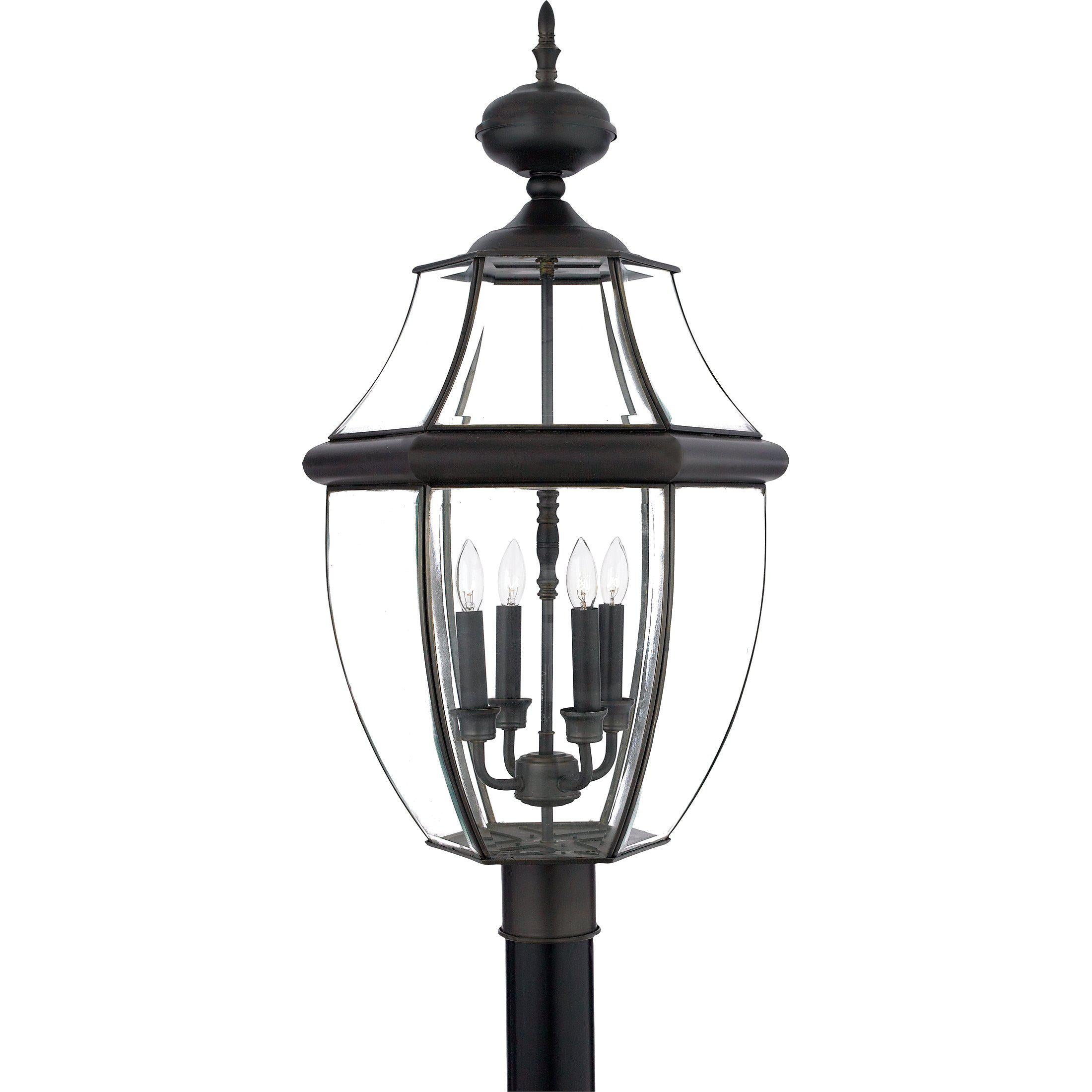 Quoizel Newbury Outdoor Lantern, Post Large