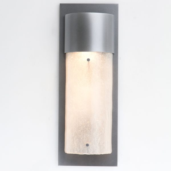 Hammerton Outdoor Short Round Cover Sconce with Glass Outdoor Wall Lights Hammerton Studio   