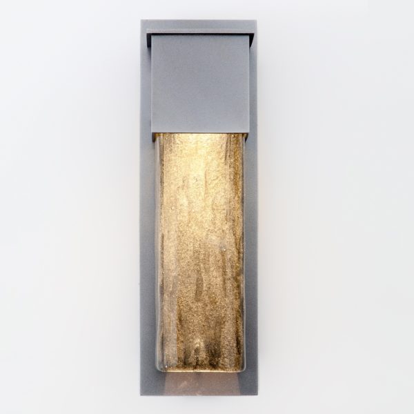 Hammerton Outdoor Short Square Cover Sconce with Glass Outdoor Wall Lights Hammerton Studio   