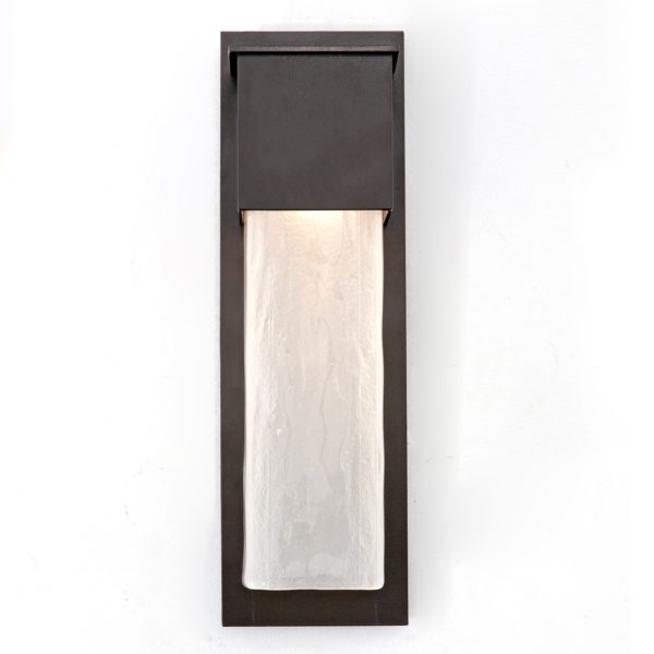 Hammerton Outdoor Short Square Cover Sconce with Glass Outdoor Wall Lights Hammerton Studio   