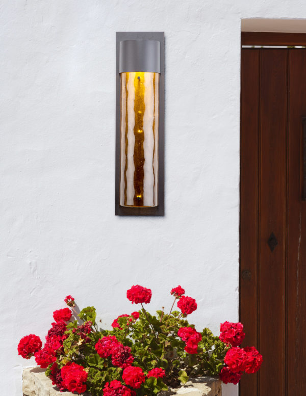 Hammerton Outdoor Medium Round Cover Sconce with Glass Outdoor Wall Lights Hammerton Studio   