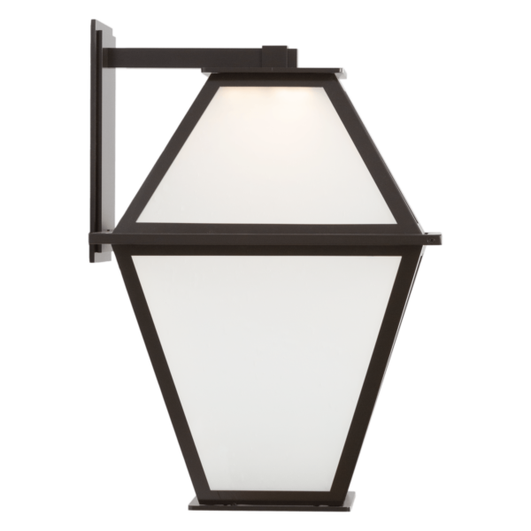 Hammerton Terrace Frosted Lantern Outdoor Wall Lights Hammerton Studio   