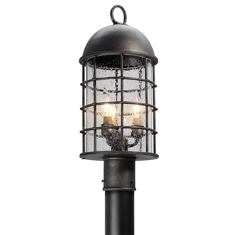 Troy Lighting CHARLEMAGNE 3LT POST MEDIUM P4435 Outdoor l Post/Pier Mounts Troy Lighting AGED PEWTER  