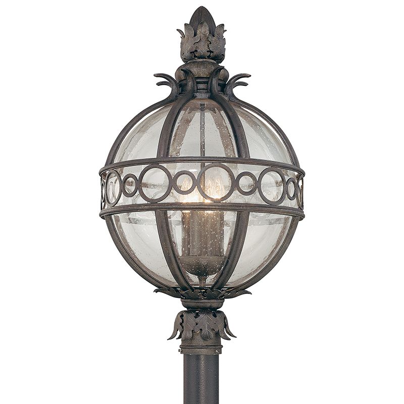 Troy Lighting CAMPANILE 4LT POST LANTERN EXTRA LARGE P5007 Outdoor l Post/Pier Mounts Troy Lighting CAMPANILE BRONZE  