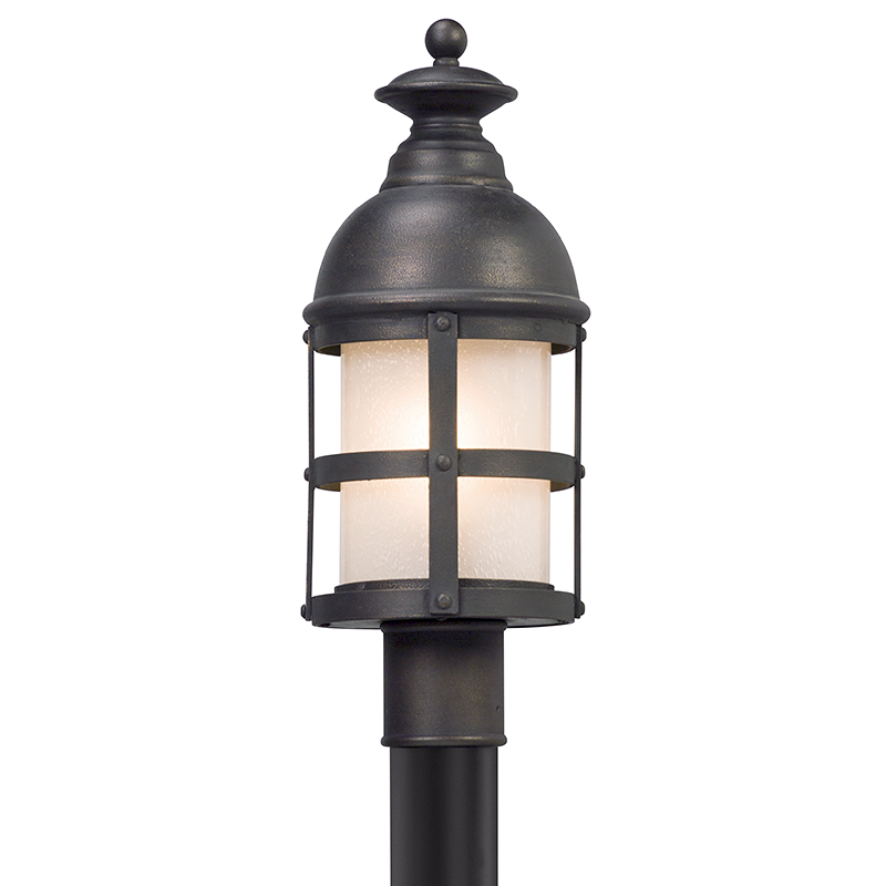 Troy Lighting WEBSTER 1LT POST LANTERN MEDIUM P5155 Outdoor l Post/Pier Mounts Troy Lighting VINTAGE BRONZE  