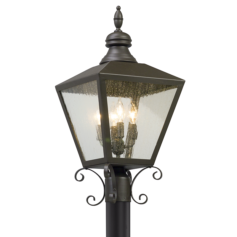 Troy Lighting MUMFORD 4LT POST LANTERN LARGE P5195