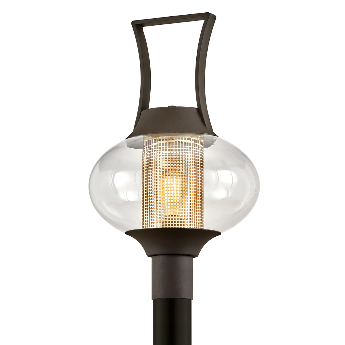 Troy Lighting HORTON 1LT POST P7025 Outdoor l Post/Pier Mounts Troy Lighting TEXTURED BRONZE  