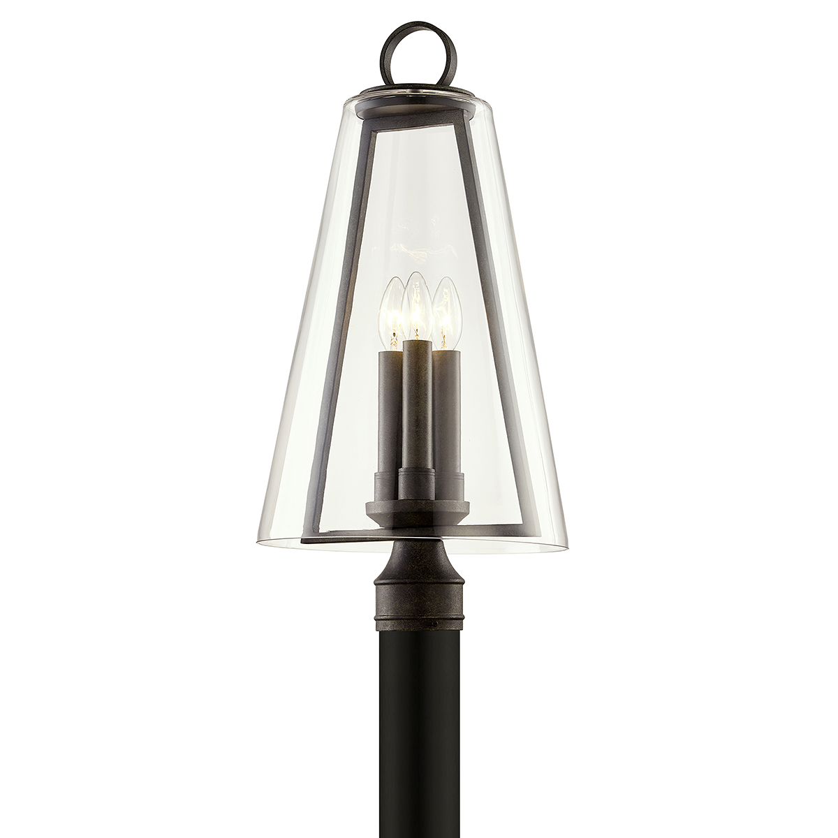 Troy Lighting ADAMSON 3LT POST P7405 Outdoor l Post/Pier Mounts Troy Lighting FRENCH IRON  