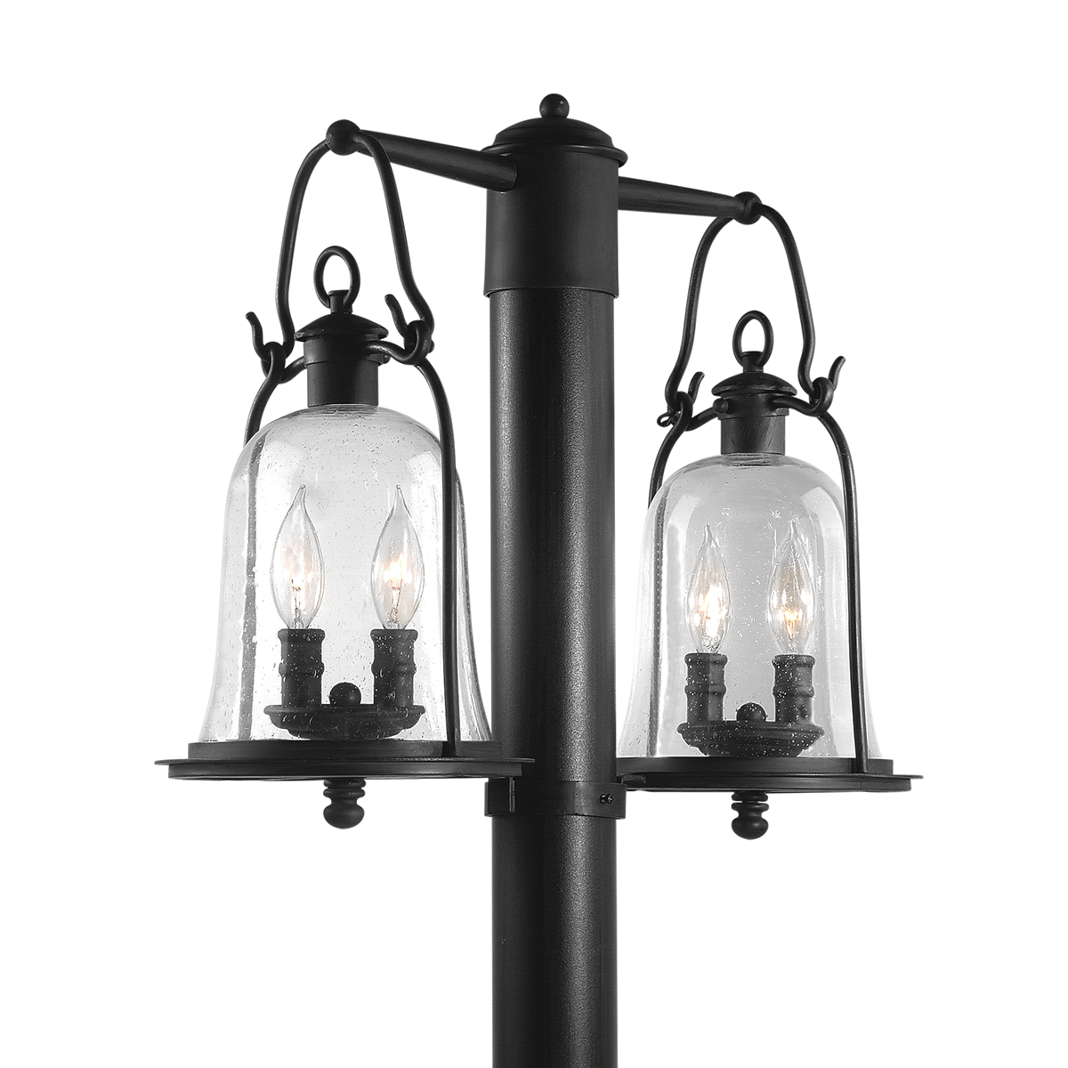 Troy Lighting OWINGS MILL 4LT POST LANTERN MEDIUM P9464 Outdoor l Post/Pier Mounts Troy Lighting NATURAL BRONZE  