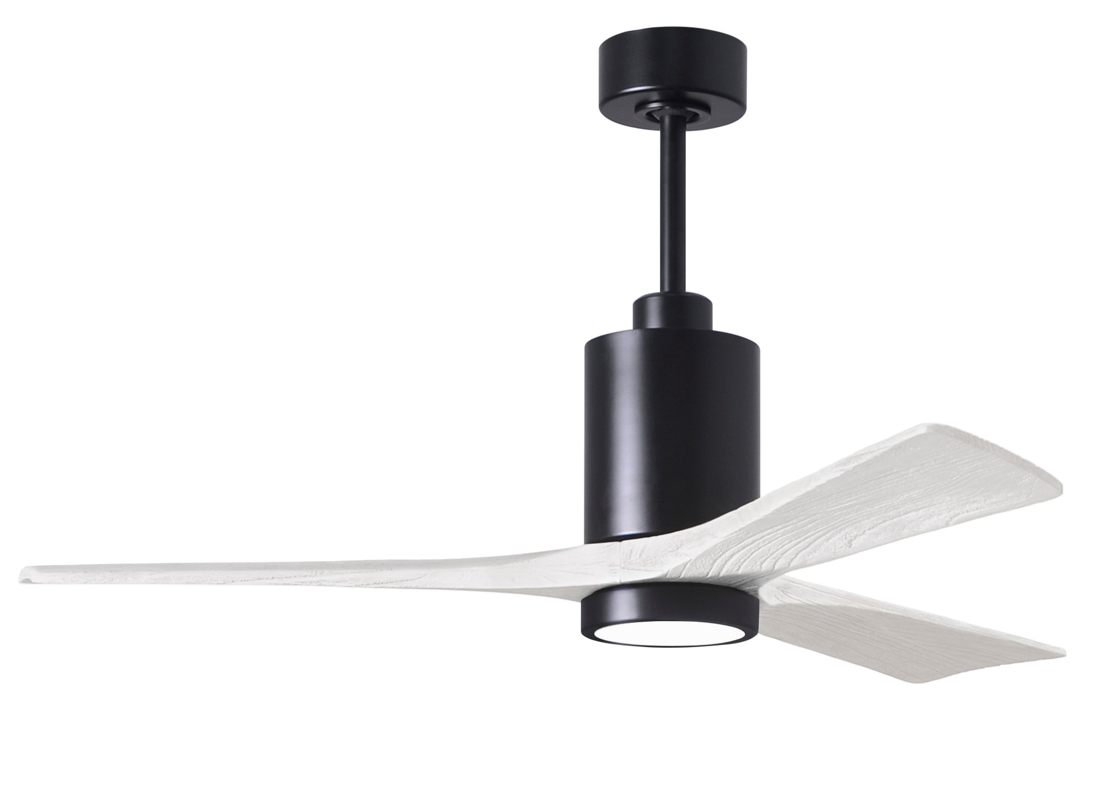 Matthews Fan Company Patricia-3 Ceiling Fan Indoor Ceiling Fans Matthews Fan Company 52" Matte Black Matte White