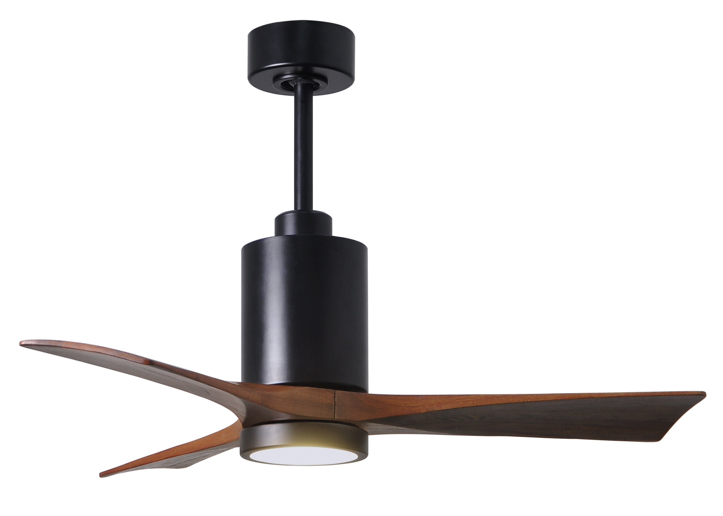 Matthews Fan Company Patricia-3 Ceiling Fan Indoor Ceiling Fans Matthews Fan Company 42" Matte Black Walnut Tone