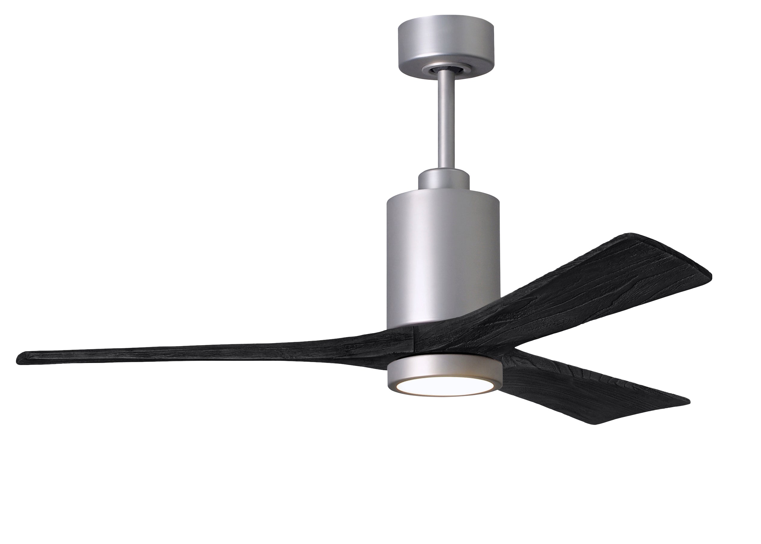 Matthews Fan Company Patricia-3 Ceiling Fan Indoor Ceiling Fans Matthews Fan Company 52" Brushed Nickel Matte Black