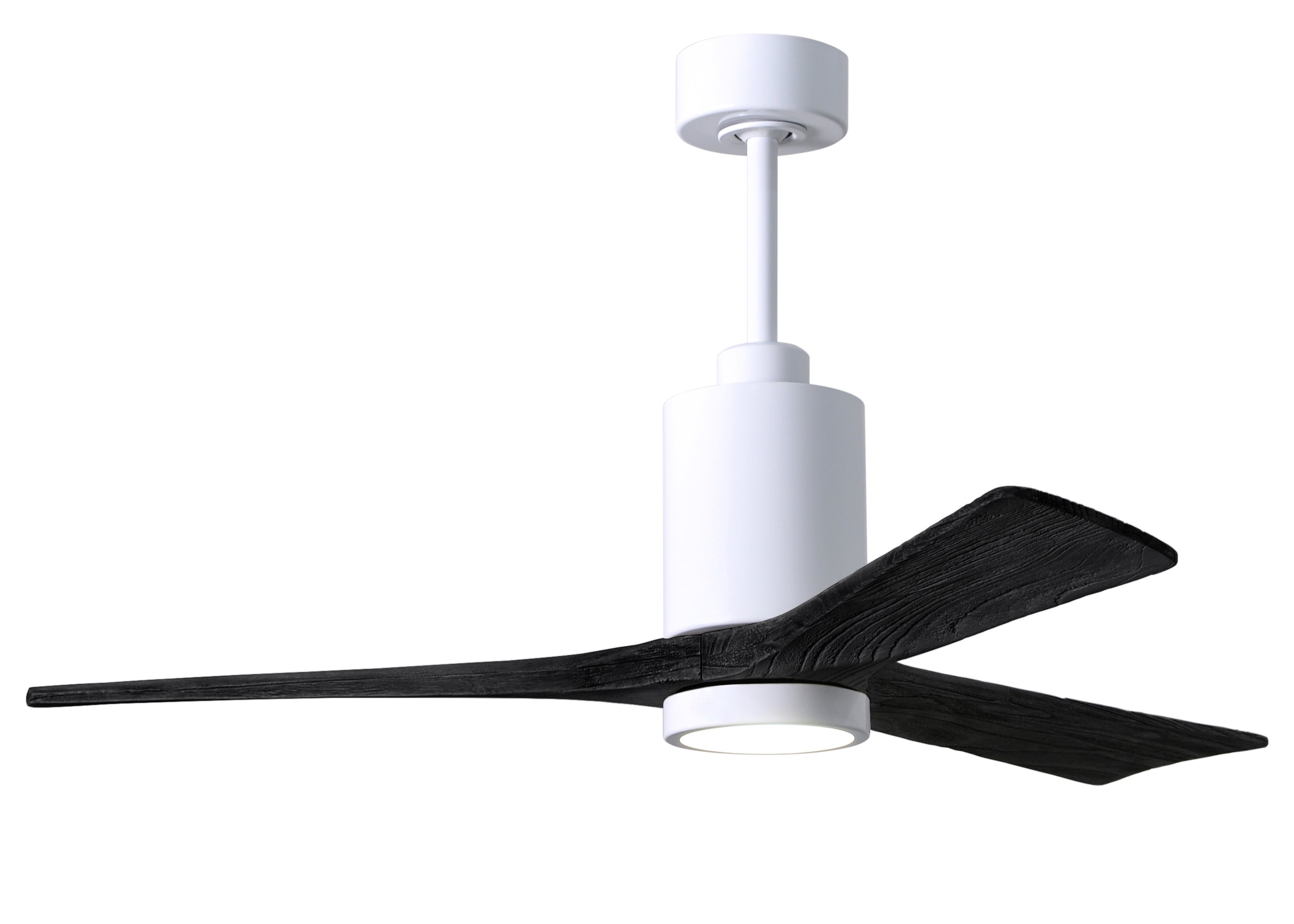 Matthews Fan Company Patricia-3 Ceiling Fan Indoor Ceiling Fans Matthews Fan Company 42" White Matte Black