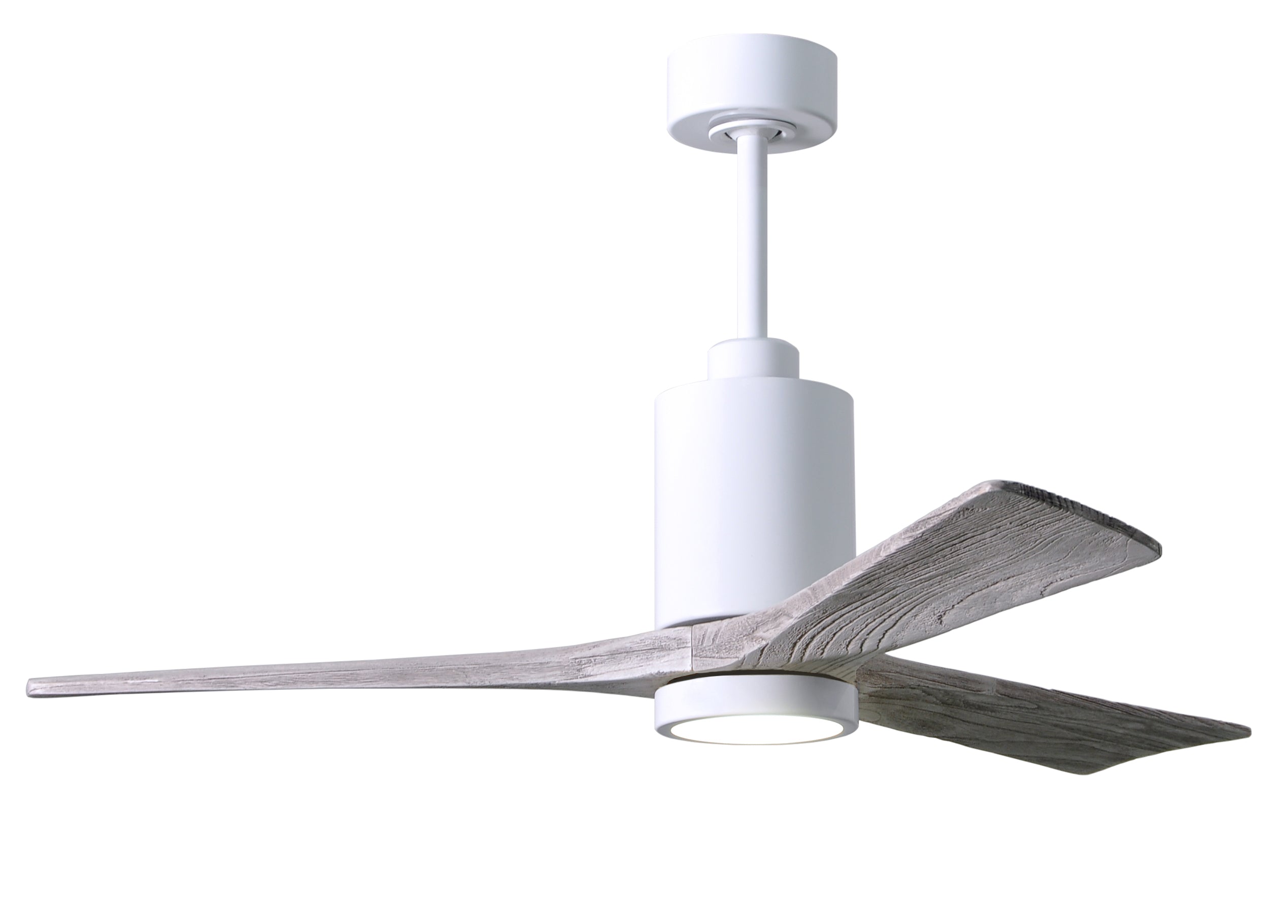 Matthews Fan Company Patricia-3 Ceiling Fan Indoor Ceiling Fans Matthews Fan Company 42" Gloss White Barnwood Tone