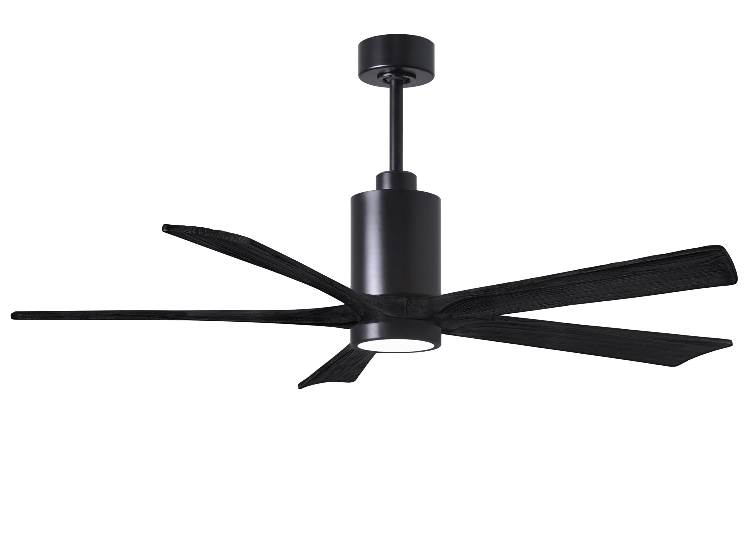 Matthews Fan Company Patricia-5 Ceiling Fan Indoor Ceiling Fans Matthews Fan Company 60" Matte Black Matte Black