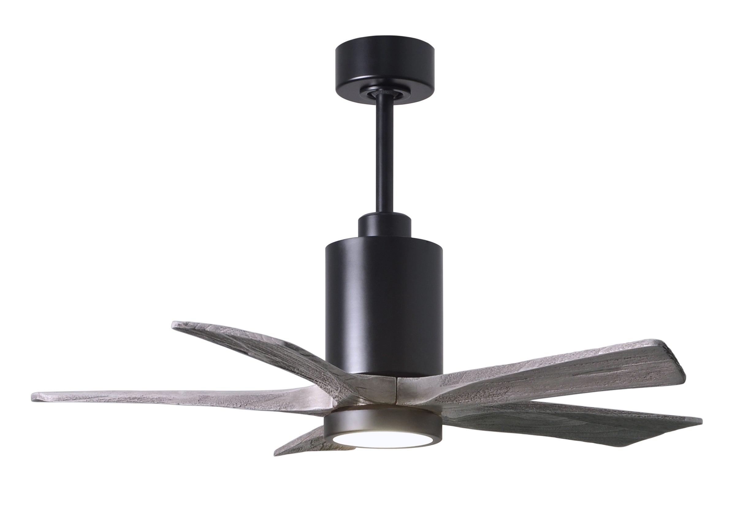 Matthews Fan Company Patricia-5 Ceiling Fan Indoor Ceiling Fans Matthews Fan Company 42" Matte Black Barnwood Tone