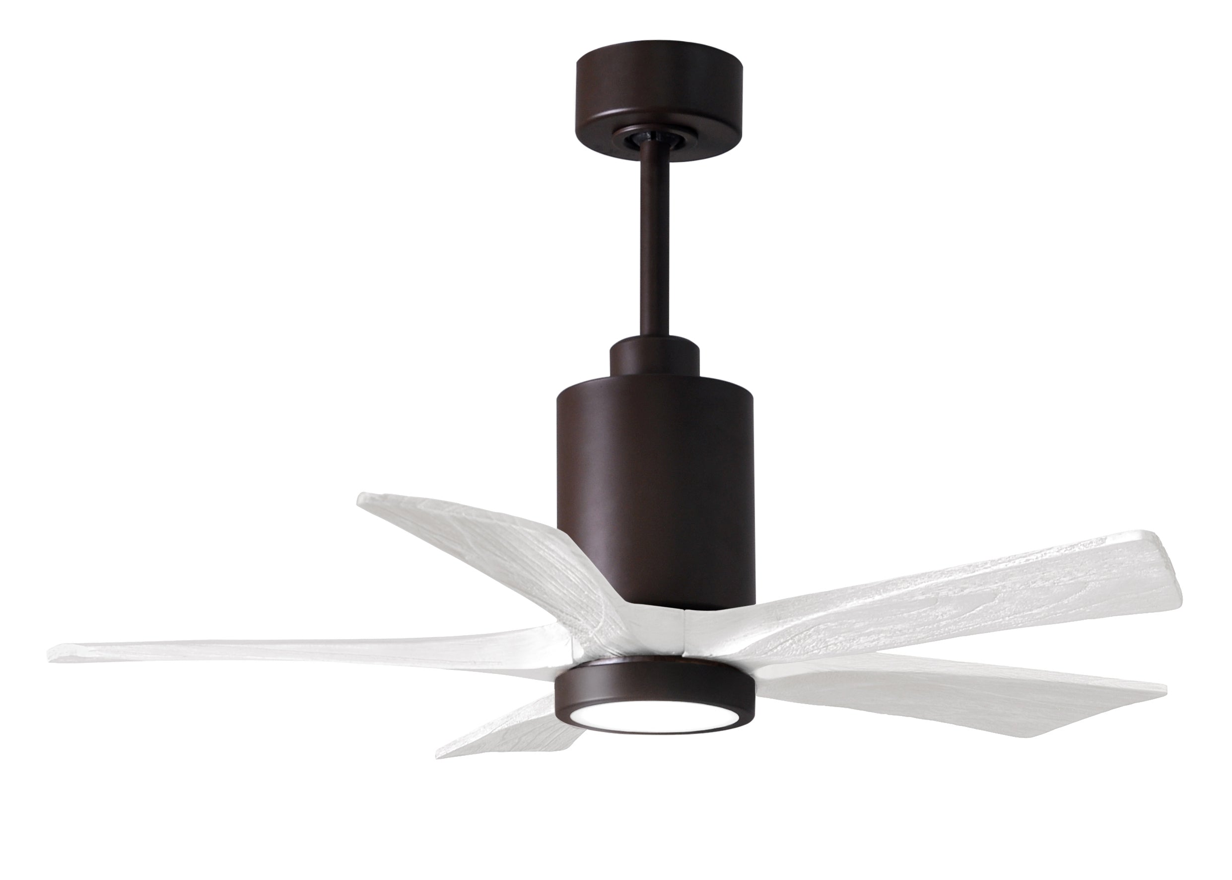 Matthews Fan Company Patricia-5 Ceiling Fan Indoor Ceiling Fans Matthews Fan Company 42" Textured Bronze Matte White