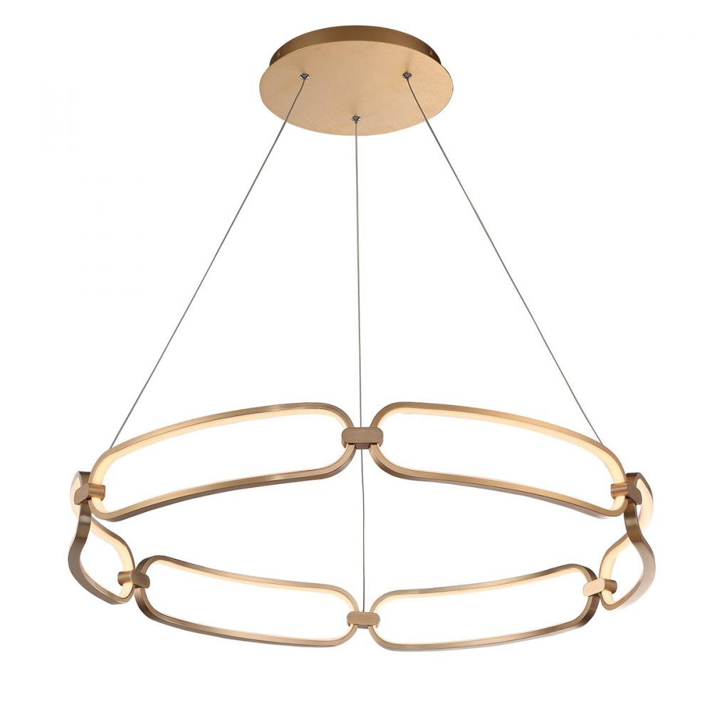 WAC Charmed LED Chandelier PD-54932 Chandeliers WAC Gold  