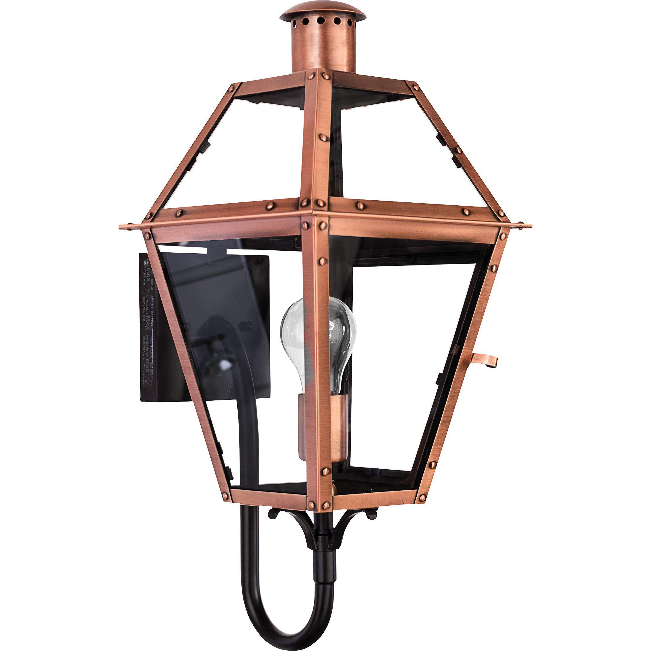 Quoizel  Rue De Royal Outdoor Lantern, Medium Outdoor Wall Lights Quoizel Aged Copper  