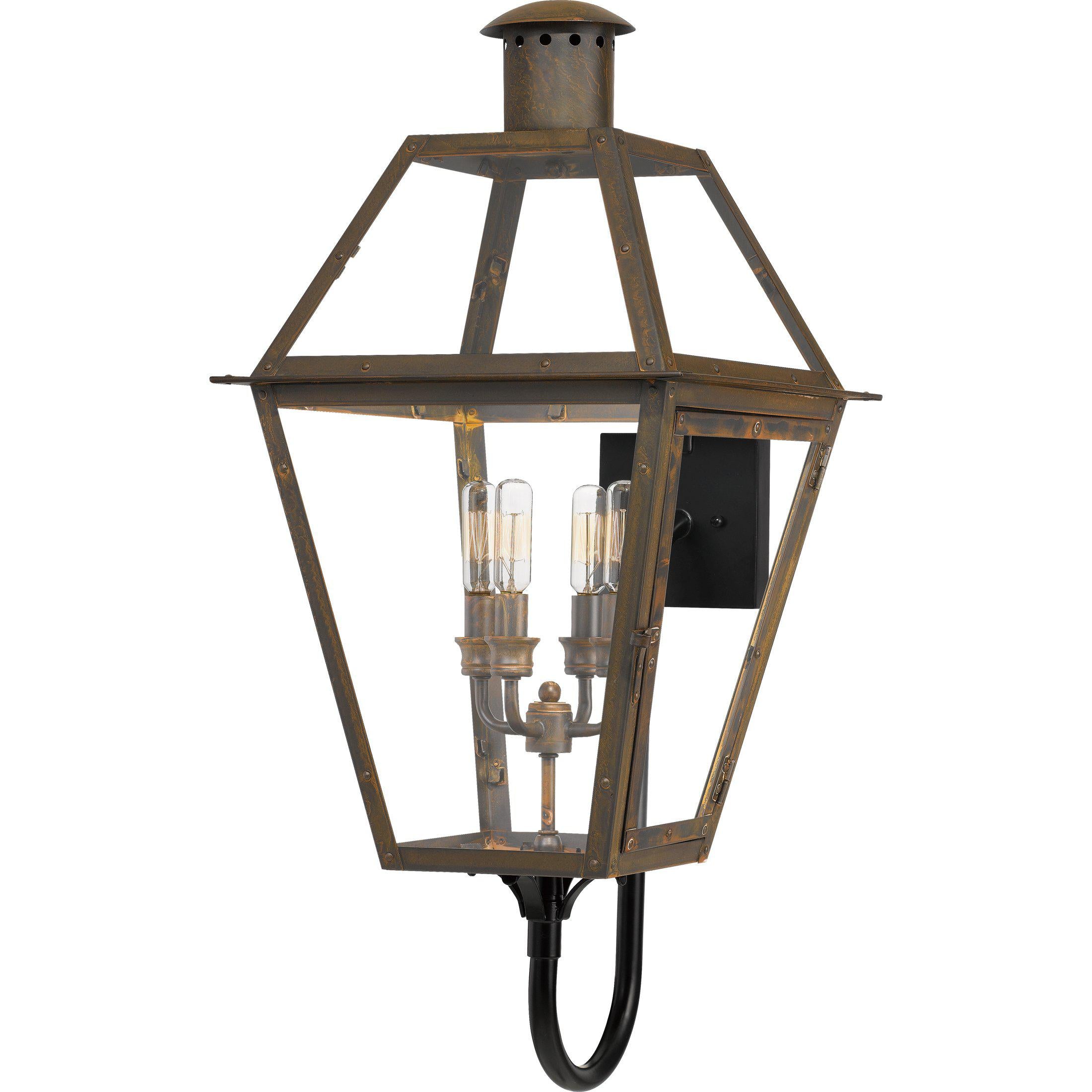 Quoizel  Rue De Royal Outdoor Lantern, XL Outdoor Wall Lights Quoizel Industrial Bronze  