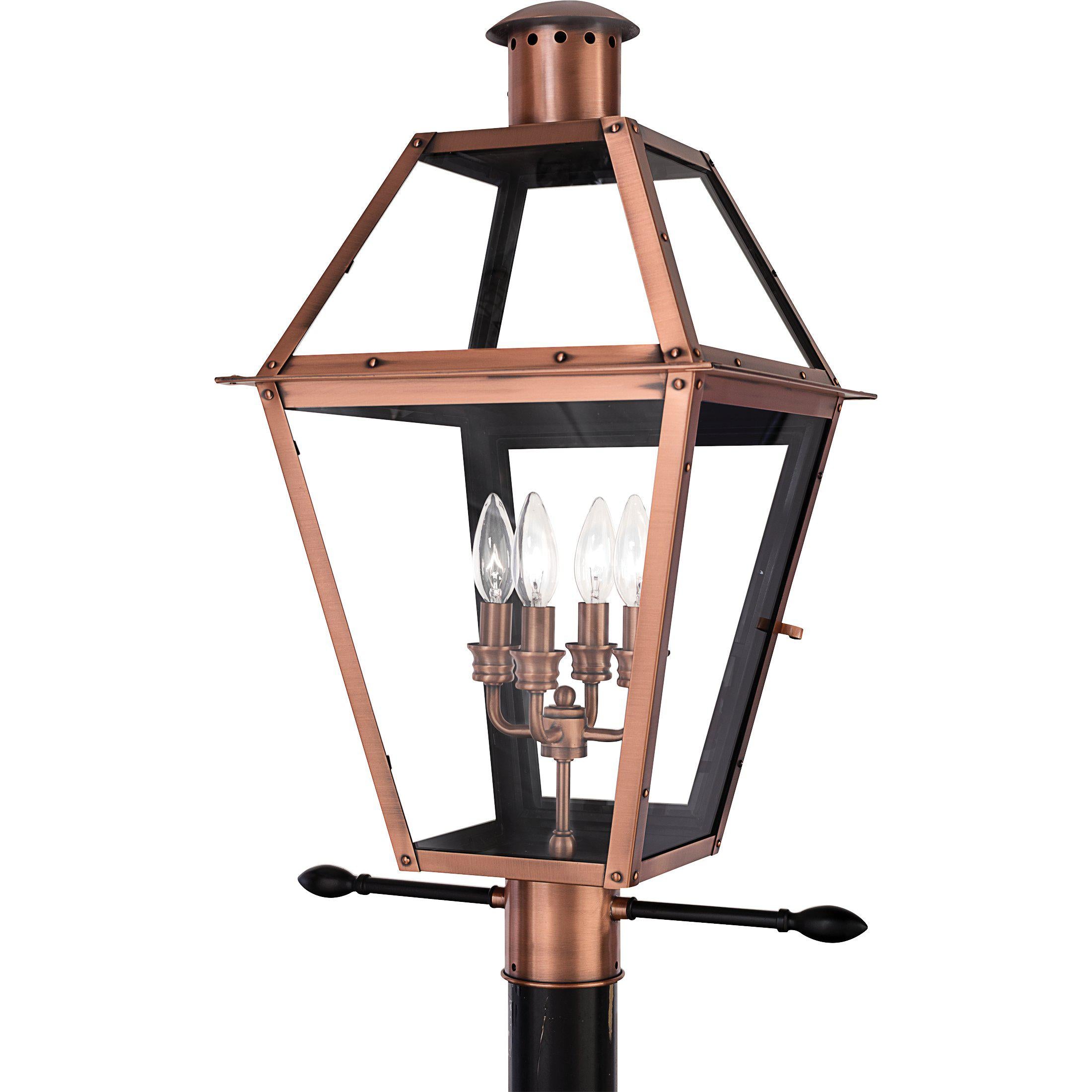 Quoizel Rue De Royal Outdoor Lantern, Post