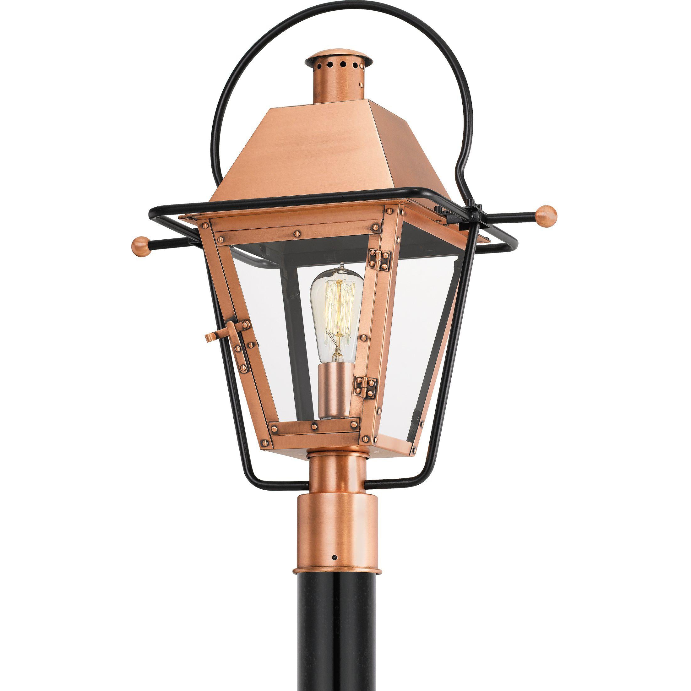 Quoizel Rue De Royal Outdoor Lantern, Post Large