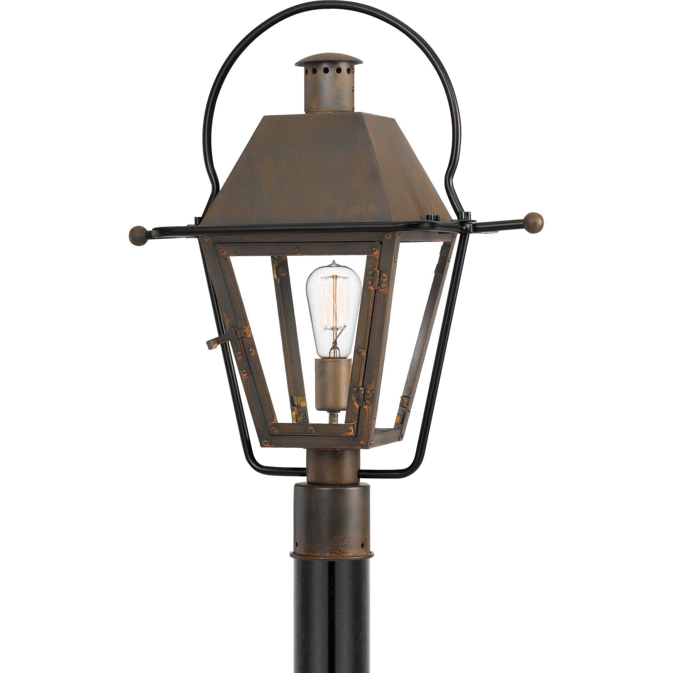 Quoizel Rue De Royal Outdoor Lantern, Post Large