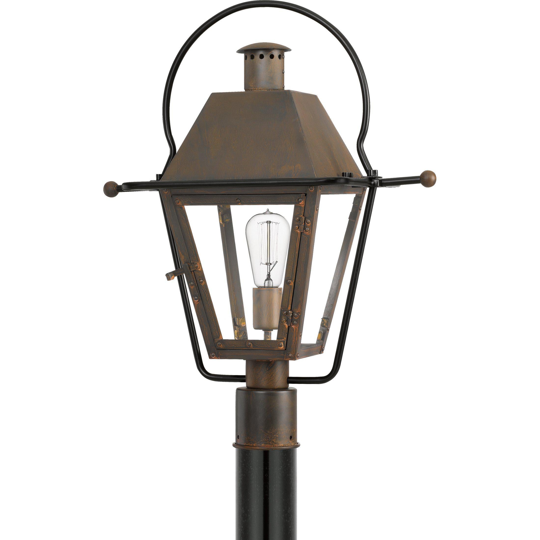 Quoizel Rue De Royal Outdoor Lantern, Post Large