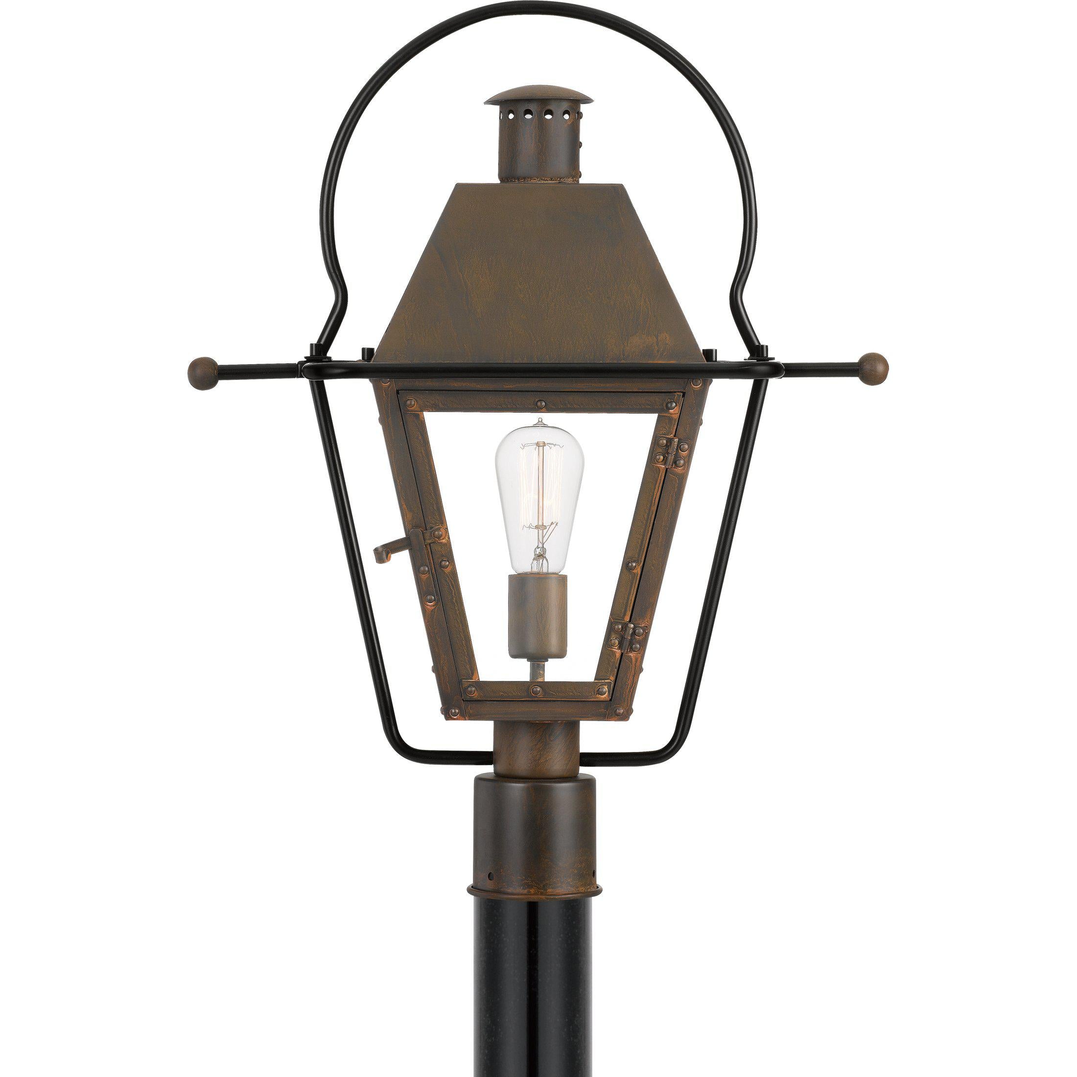 Quoizel Rue De Royal Outdoor Lantern, Post Large