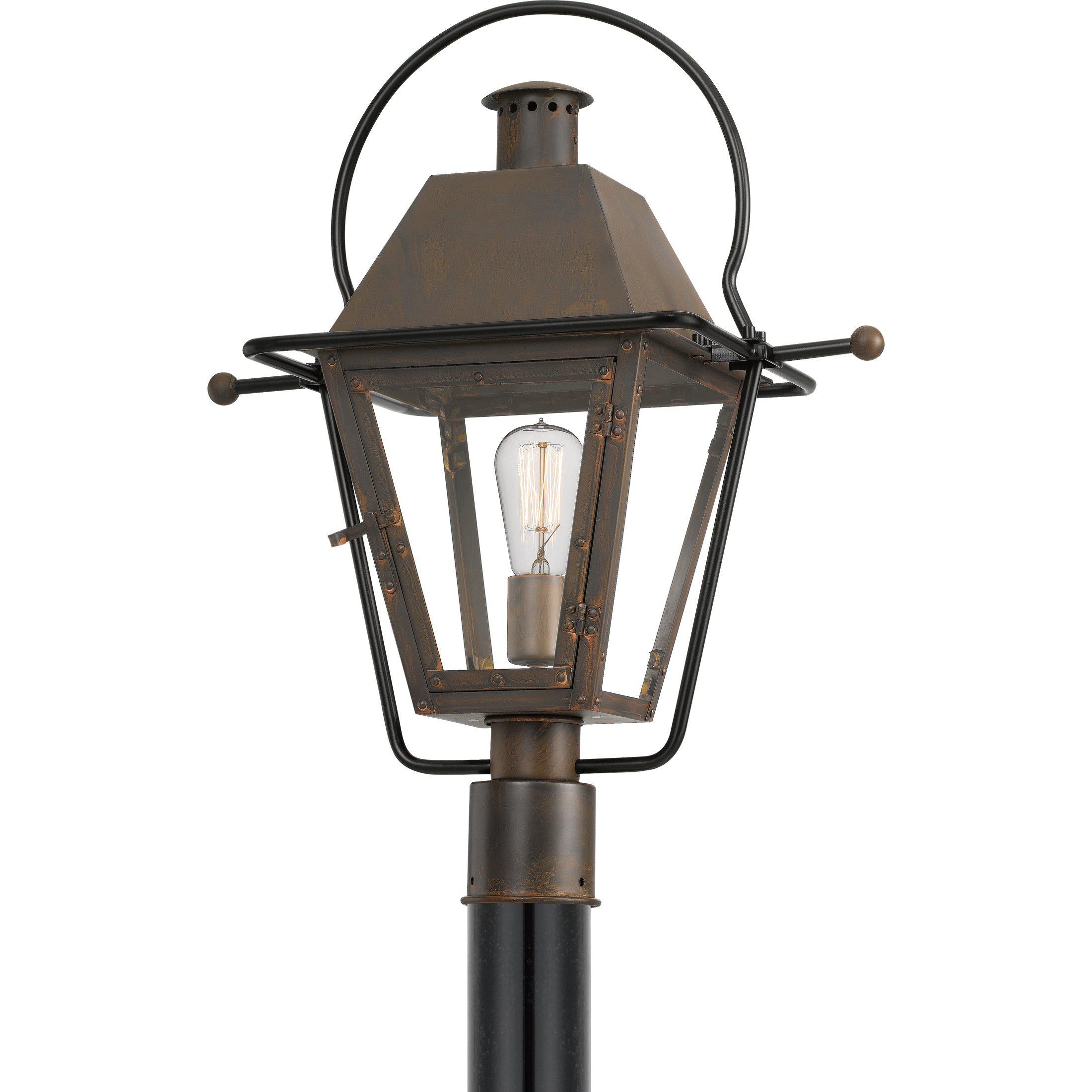 Quoizel Rue De Royal Outdoor Lantern, Post Large