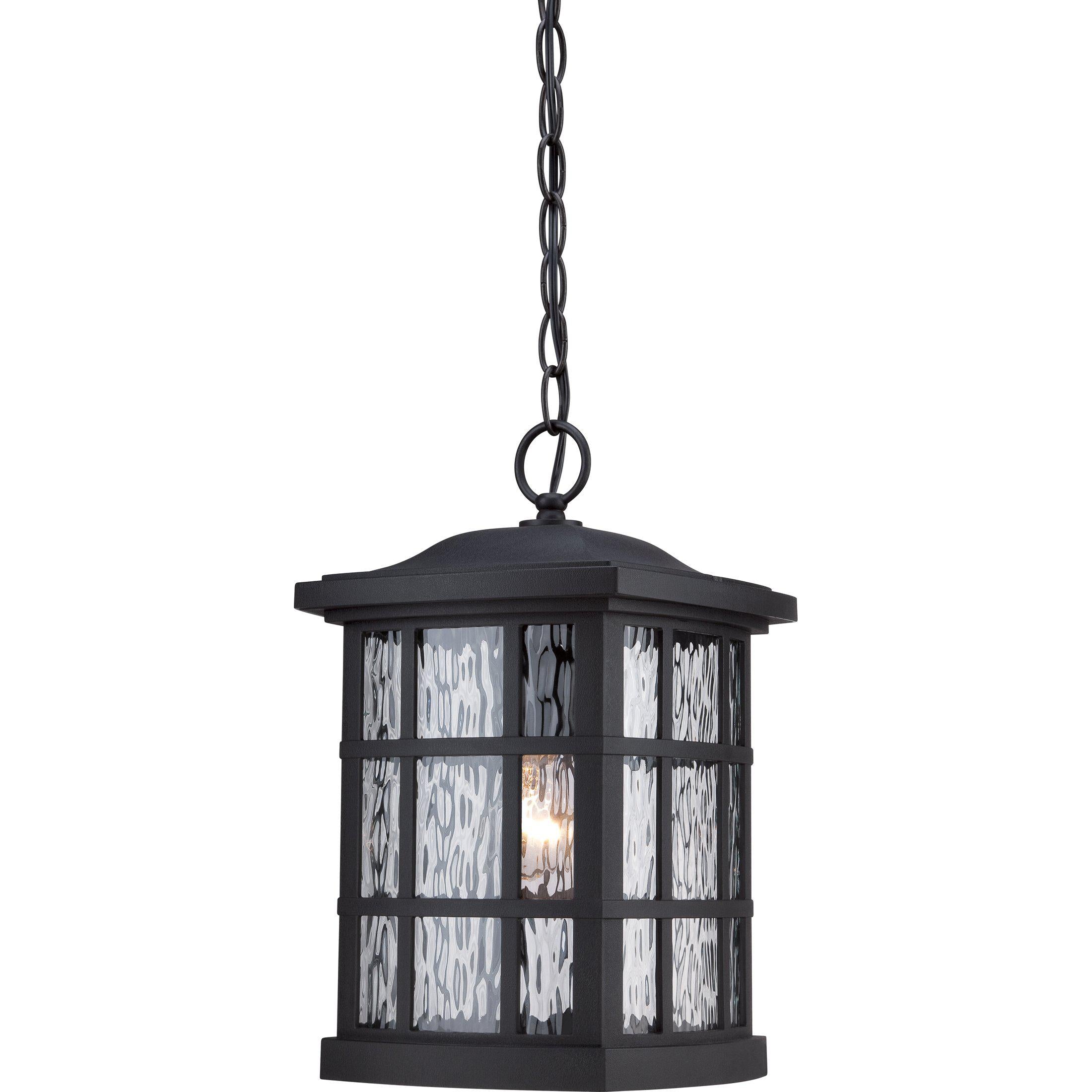 Quoizel  Stonington Outdoor Lantern, Hanging Outdoor Hanging Lights Quoizel Mystic Black  