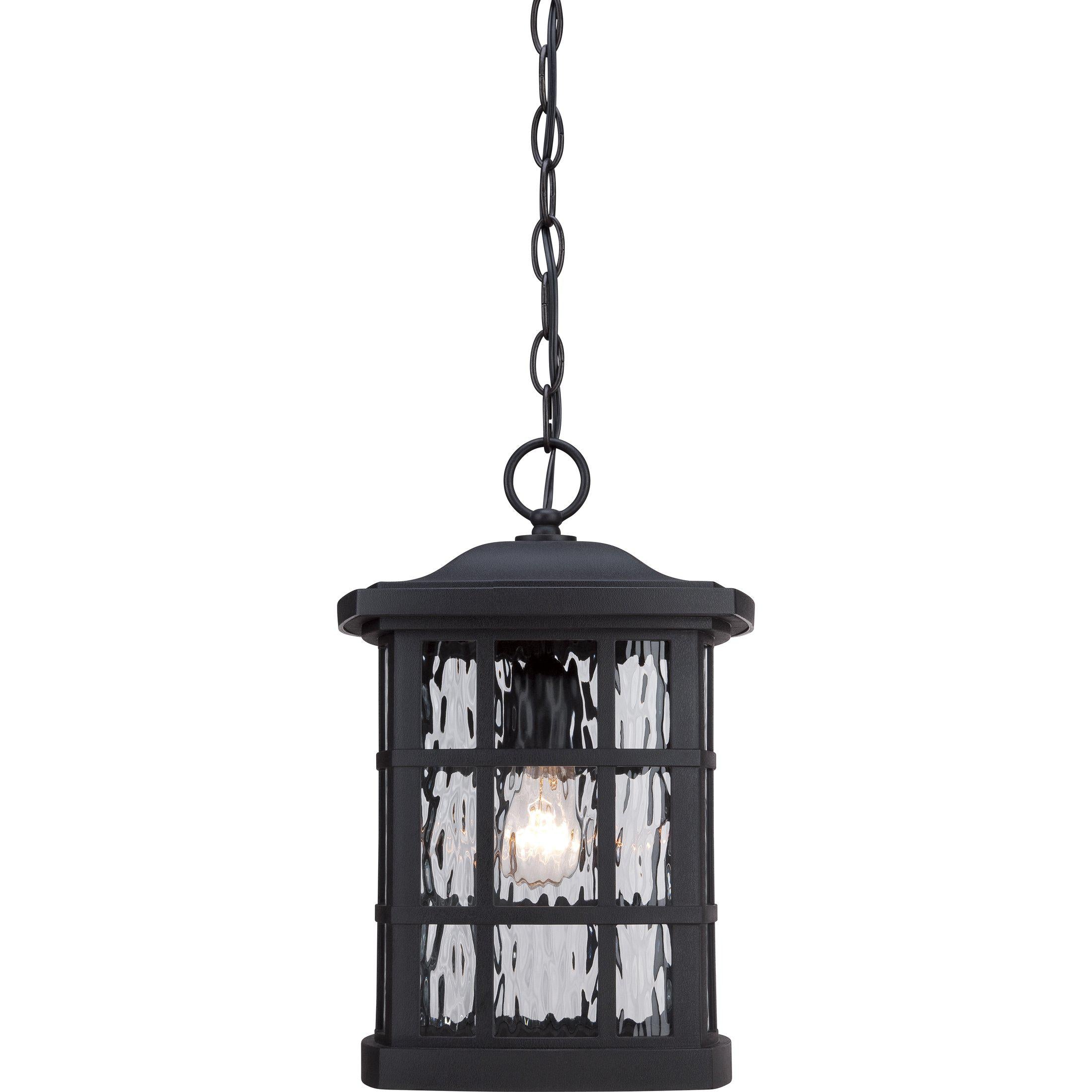 Quoizel Stonington Outdoor Lantern, Hanging