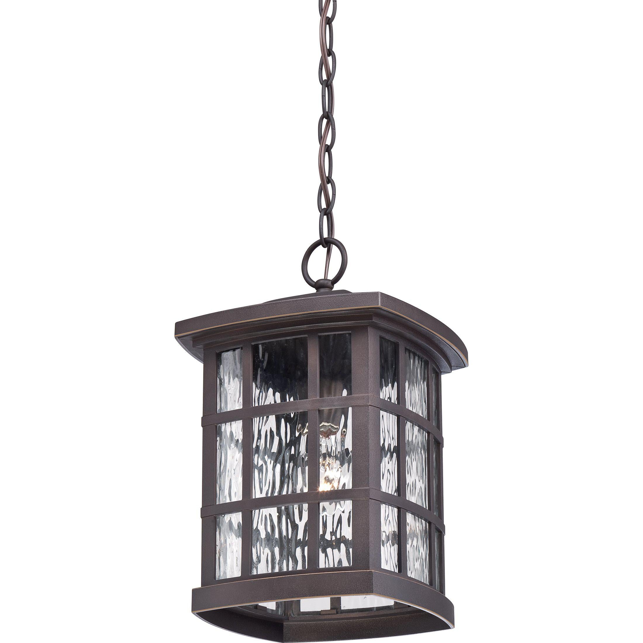 Quoizel Stonington Outdoor Lantern, Hanging