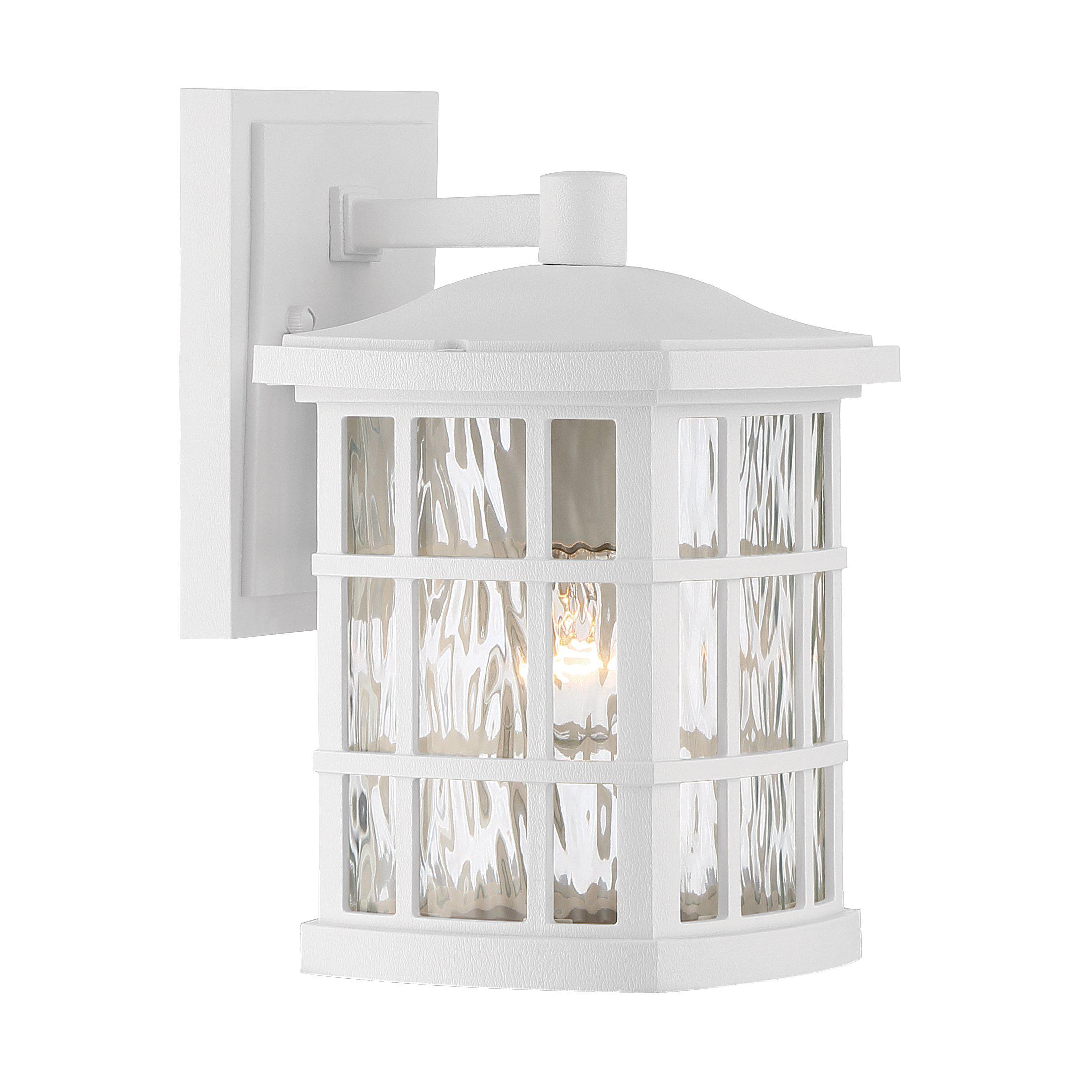 Quoizel  Stonington Outdoor Lantern, Small Outdoor l Wall Quoizel White Lustre  