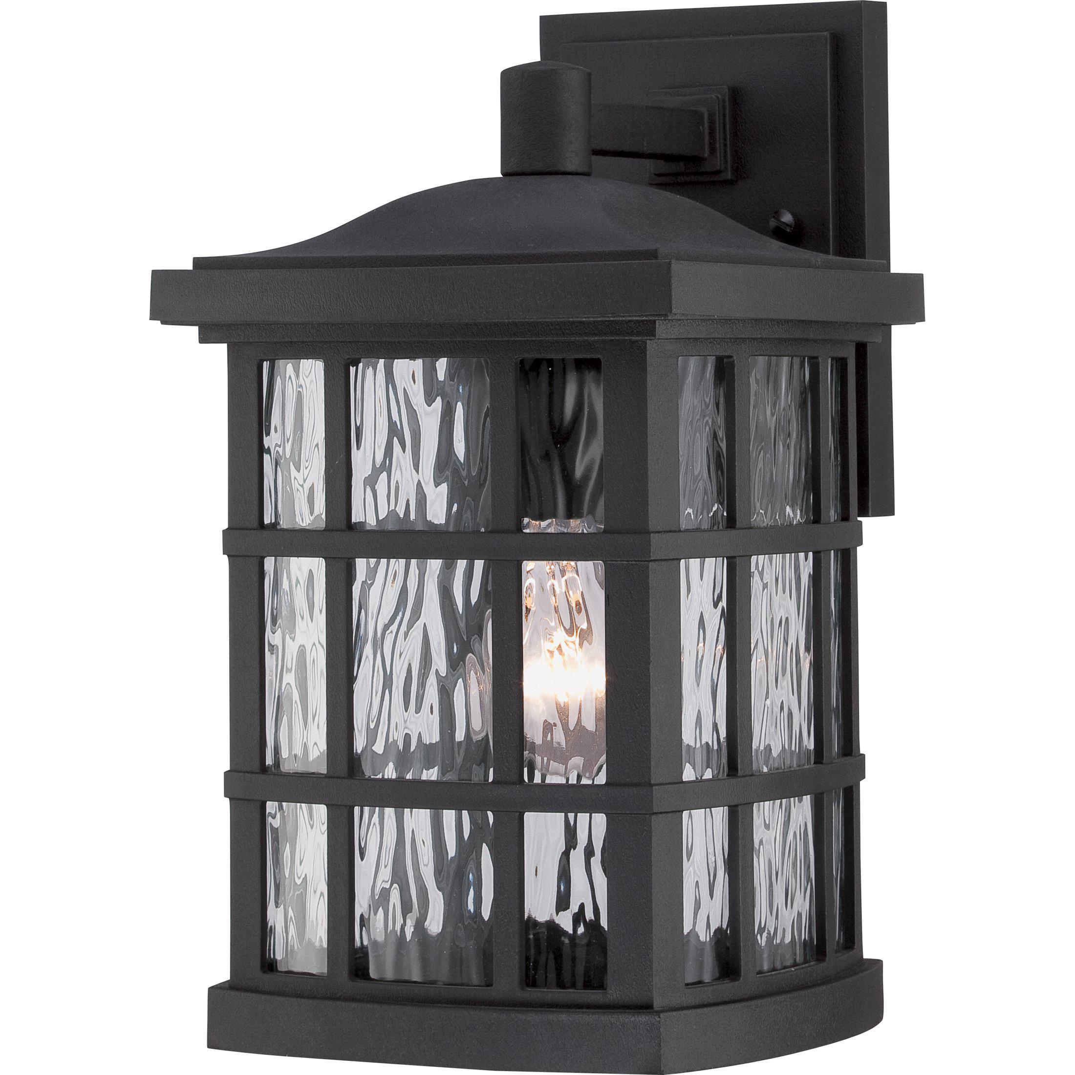 Quoizel  Stonington Outdoor Lantern, Medium Outdoor l Wall Quoizel Mystic Black  