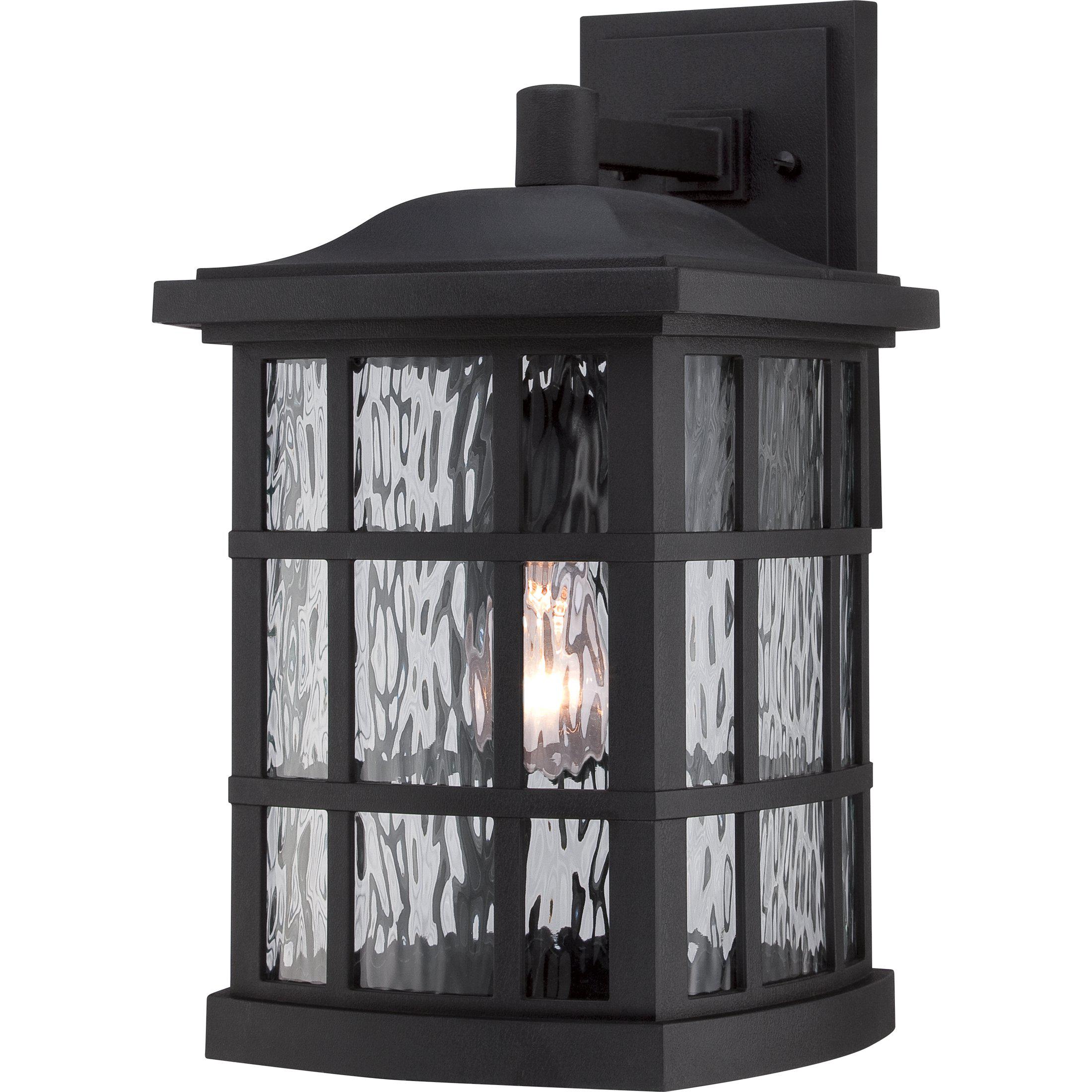 Quoizel  Stonington Outdoor Lantern, Large Outdoor Wall Lights Quoizel Mystic Black  