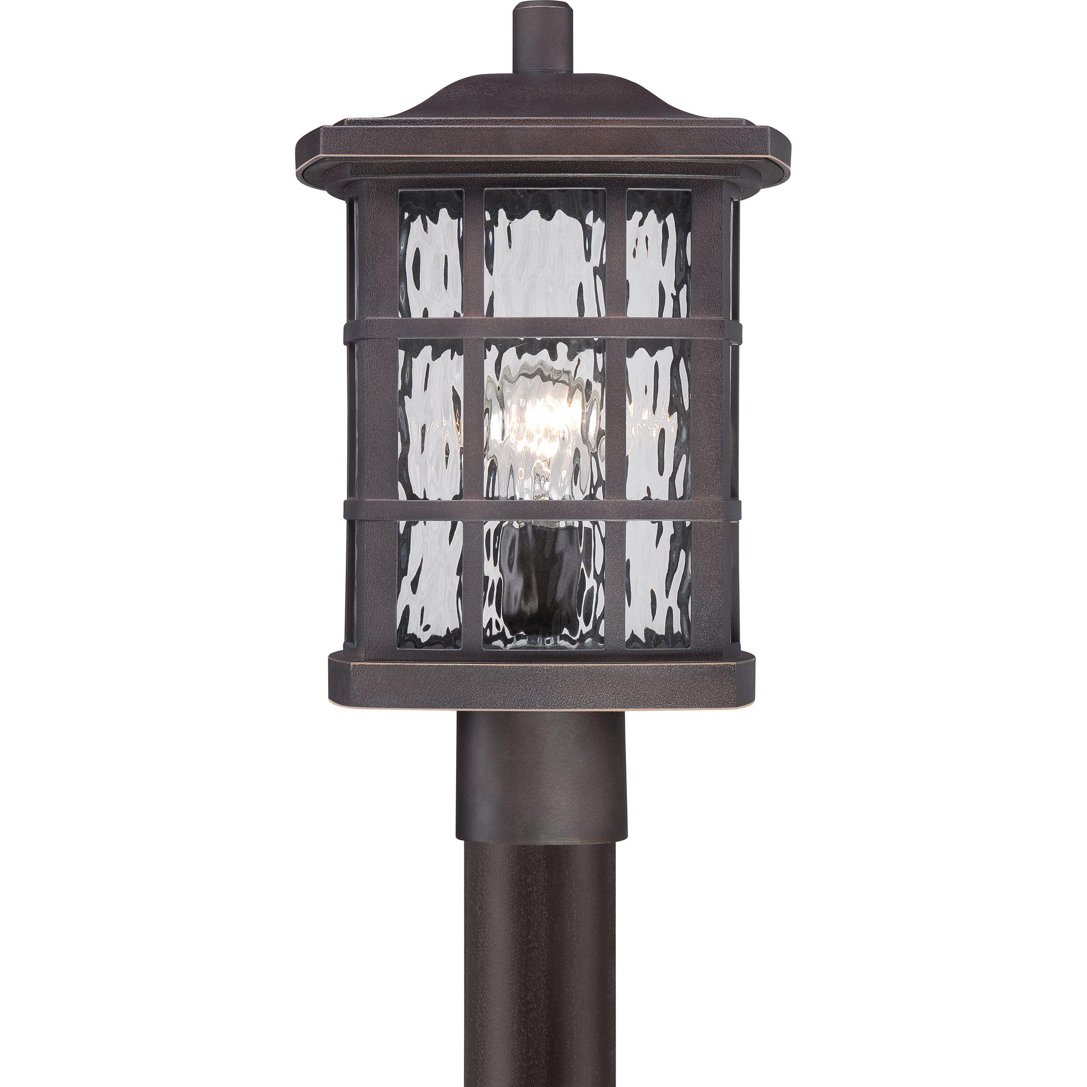 Quoizel Stonington Outdoor Lantern, Post