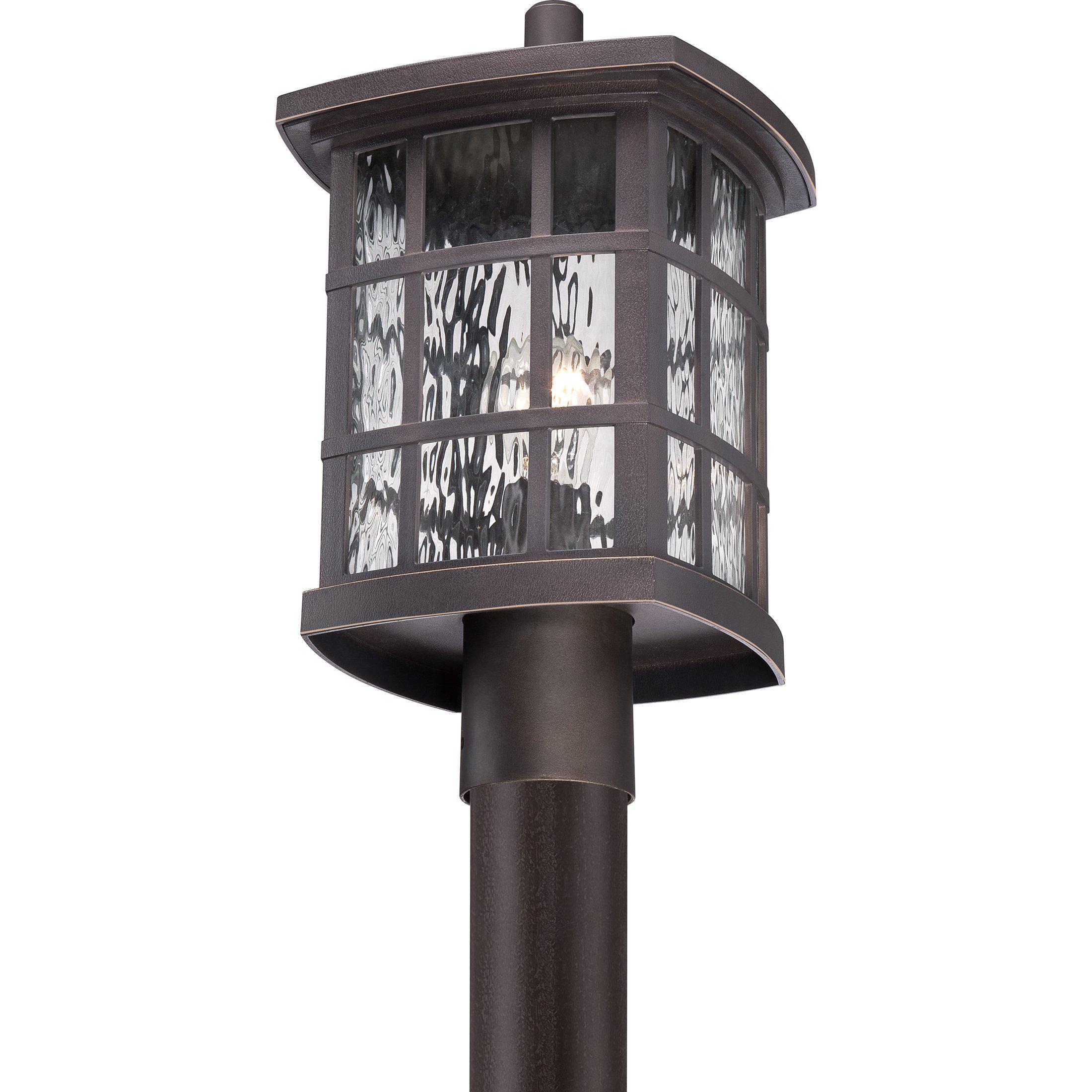 Quoizel Stonington Outdoor Lantern, Post