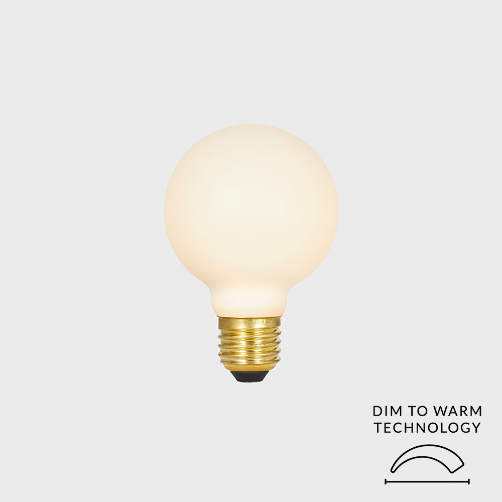 Tala Sphere II E26 Dim-to-Warm LED Bulb | SPHR-G75-6W-2000/2800K-E26-MP-120V Bulbs Tala Glass - Matte Porcelain  