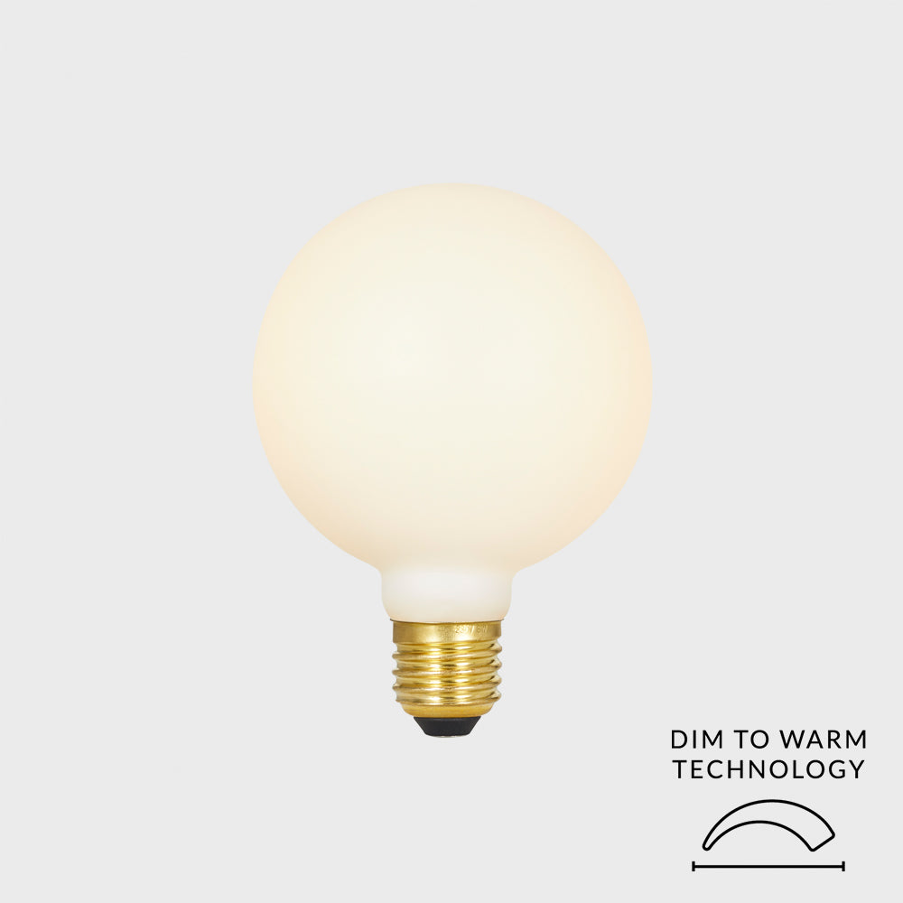 Tala Sphere III E26 Dim-to-Warm LED Bulb | SPHR-G100-7W-2000/2800K-E26-MP-120V Bulbs Tala Glass - Matte Porcelain  