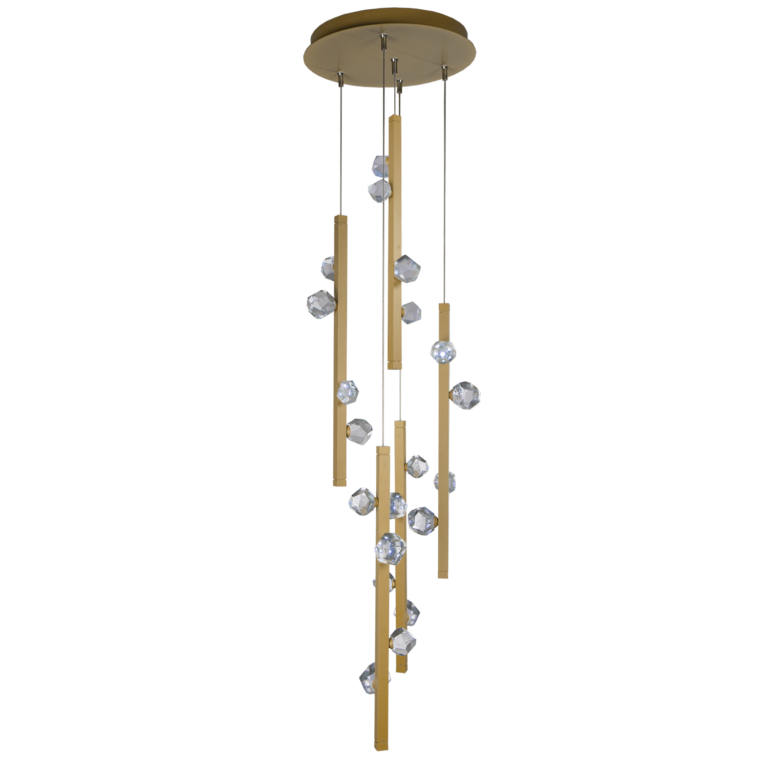 Hammerton Stella Round Multi-Port 5 Pc. Pendant Hammerton Studio Metallic Beige Silver Clear Zircon 3000