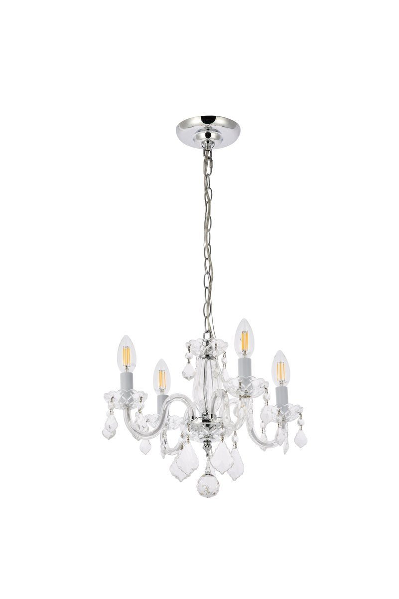 Elegant Lighting Crystal Mini Chandelier V7804