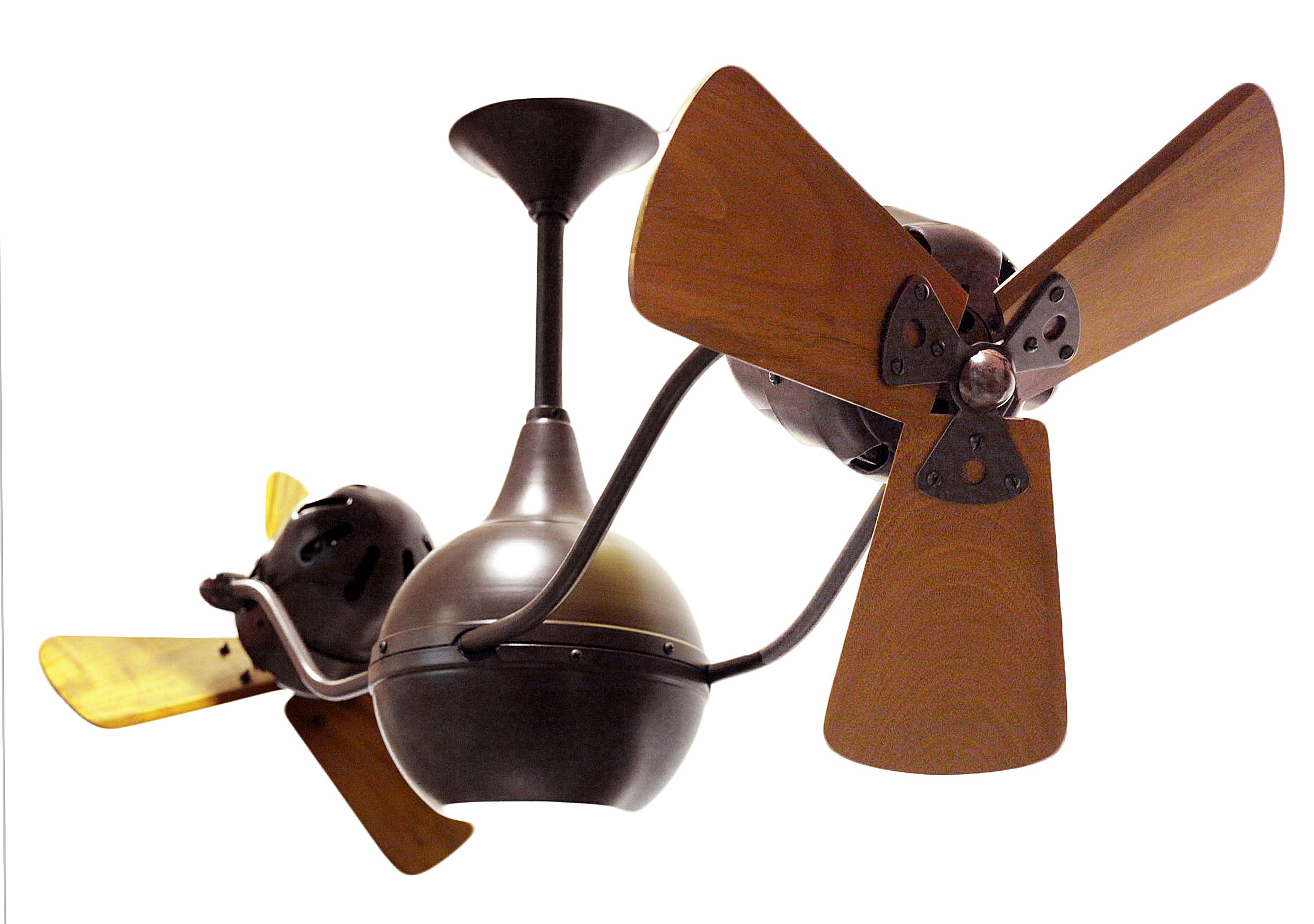 Matthews Fan Company Vent Bettina Rotational Fan Ceiling Fan Matthews Fan Company 44" Bronzette Mahogany