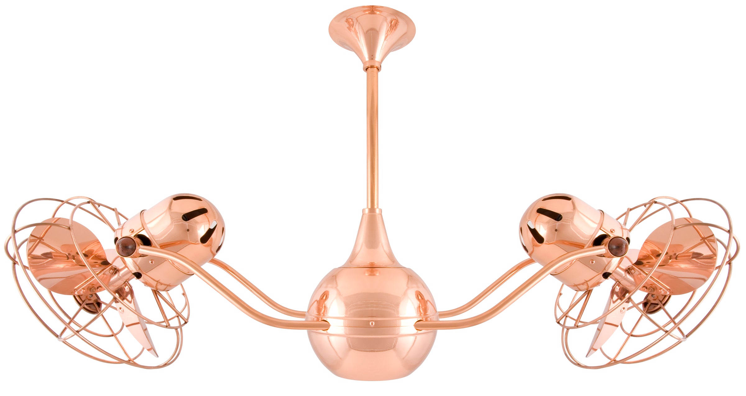 Matthews Fan Company Vent Bettina Rotational Fan Ceiling Fan Matthews Fan Company 42" Polished Copper Polished Copper