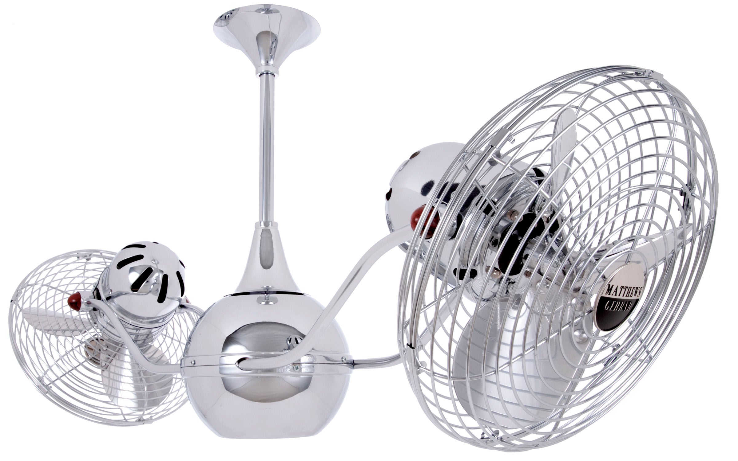 Matthews Fan Company Vent Bettina Rotational Fan Ceiling Fan Matthews Fan Company 42" Polished Chrome Polished Chrome