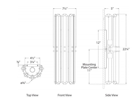 Visual Comfort Bonnington Tall Sconce Wall Sconces Visual Comfort & Co.   