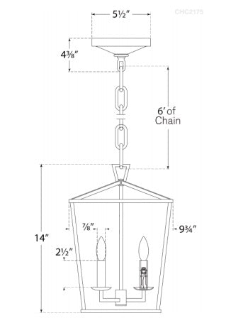 Visual Comfort Darlana Mini Lantern